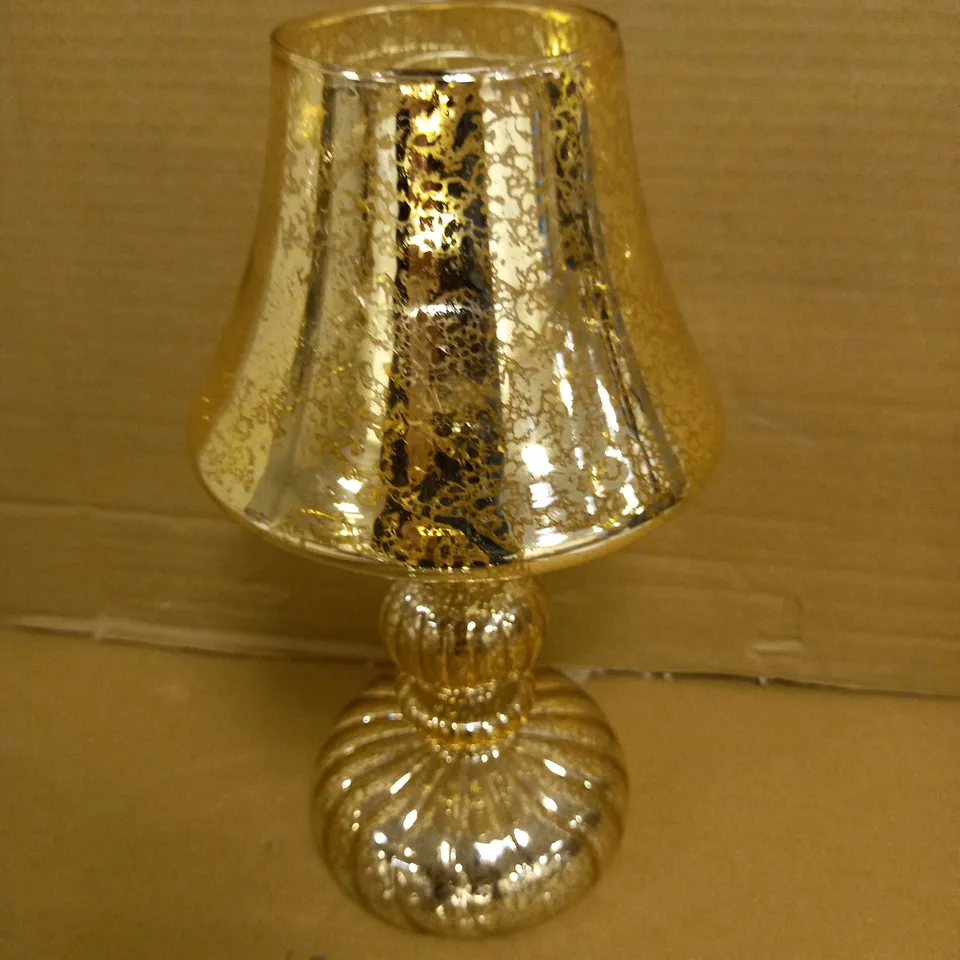 HOME REFLECTIONS PRE-LIT LED MERCURY GLASS LAMP SILVER