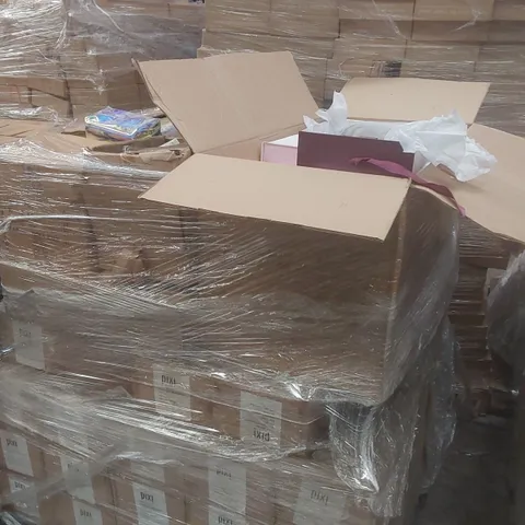 PALLET CONTAINING A VERY LARGE QUANTITY OF ASSORTED BEAUTY RELATED PRODUCTS INCLUDING: BIRCHBOX X WANDER BEAUTY SETS, SUKIN NATURAL BALANCE SHAMPOO, SUMMER GLOW ESSENTIALS KIT ECT