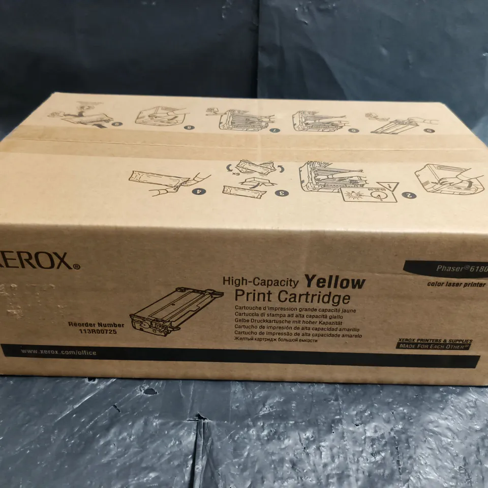 XEROX PHASER 6180 HIGH-CAPACITY YELLOW PRINT CARTRIDGE