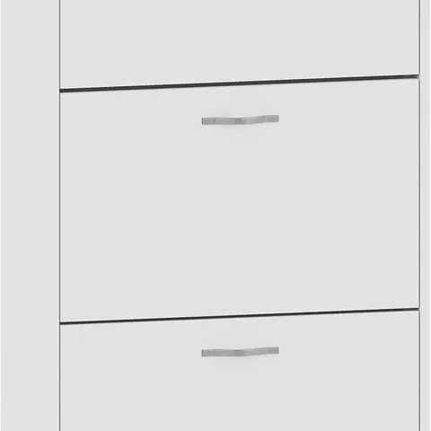 BOXED VIDA 3 DRAWER SHOE CABINET - WHITE (1 BOX)