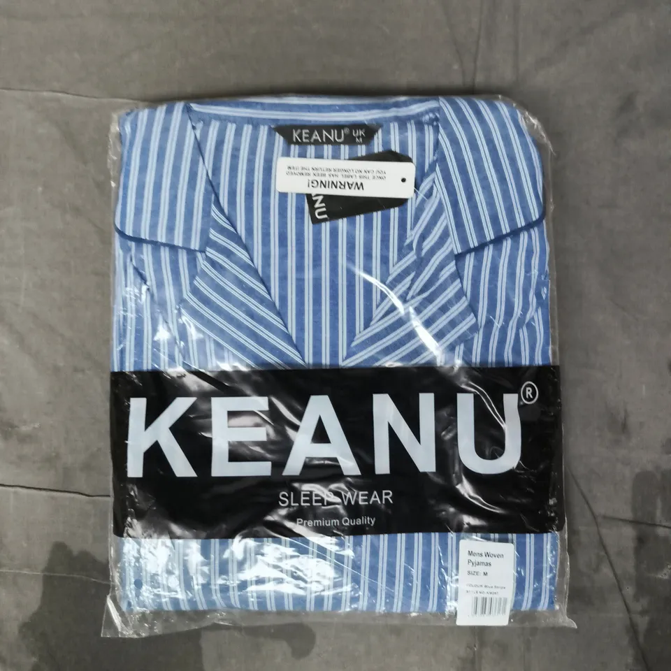 KEANU MEN'S WOVEN PYJAMAS SIZE MEDIUM