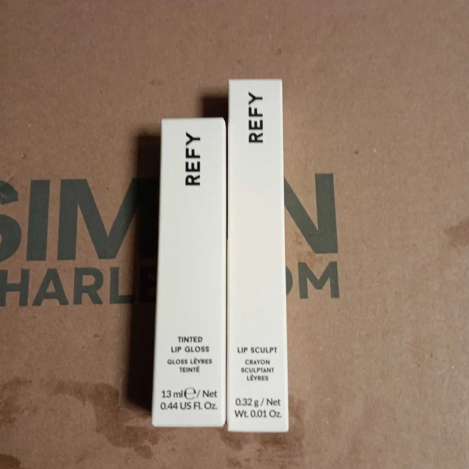 REFY LIP SCULPT CRAYON & TINTED LIP GLOSS DUO – BOXED