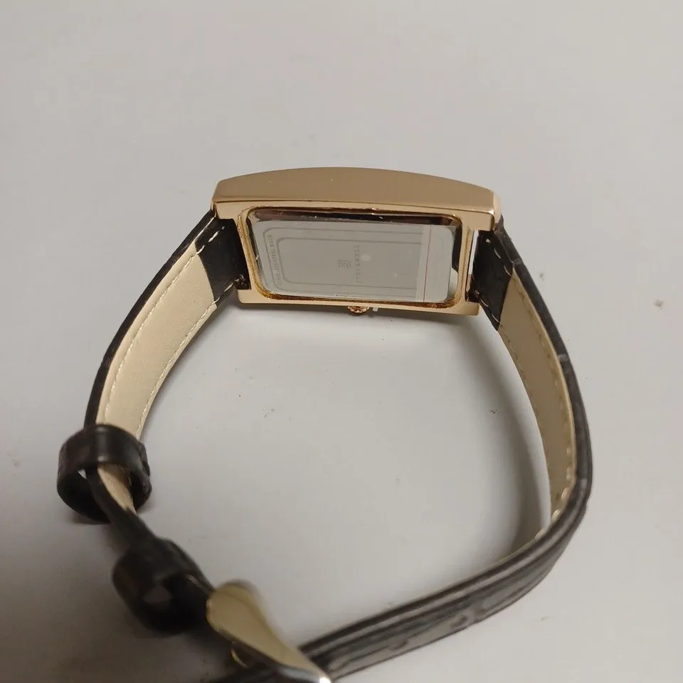 LADIES STOCKWELL WATCH – TEXTURED DIAL WITH SUB DIAL MINUTE HAND – LEATHER STRAP