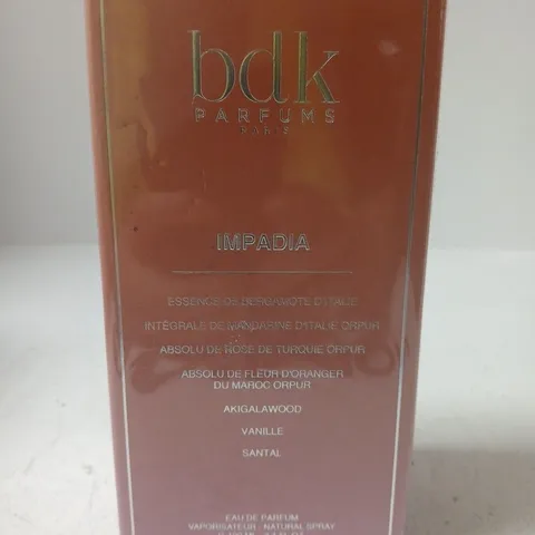 BOXED AND SEALED BDK PARFUMS PARIS IMPADIA EAU DE PARFUM 100 ML