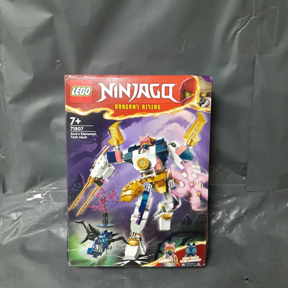 BOXED LEGO NINJAGO SORAS ELEMENTAL TECH MECH - 71807