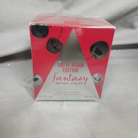 BOXED AND SEALED BRITANY SPEARS DID IT AGAIN EDITION FANTASY EAU DE TOLETTE 100ML