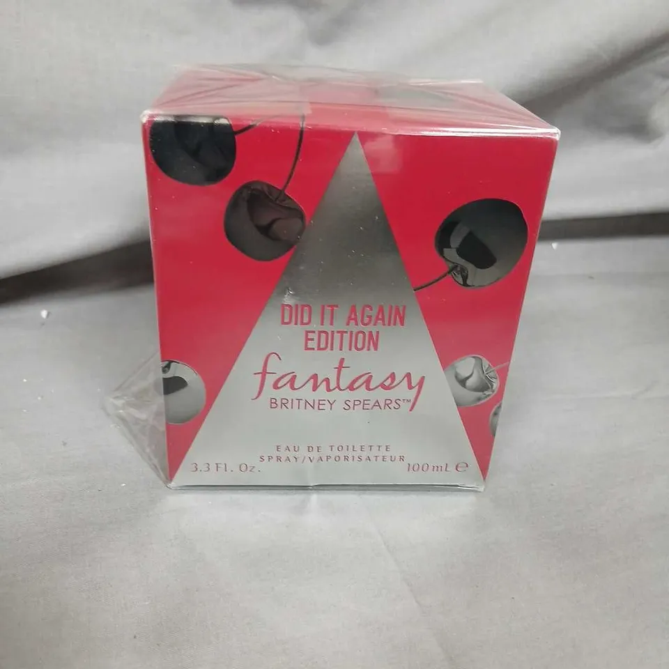 BOXED AND SEALED BRITANY SPEARS DID IT AGAIN EDITION FANTASY EAU DE TOLETTE 100ML