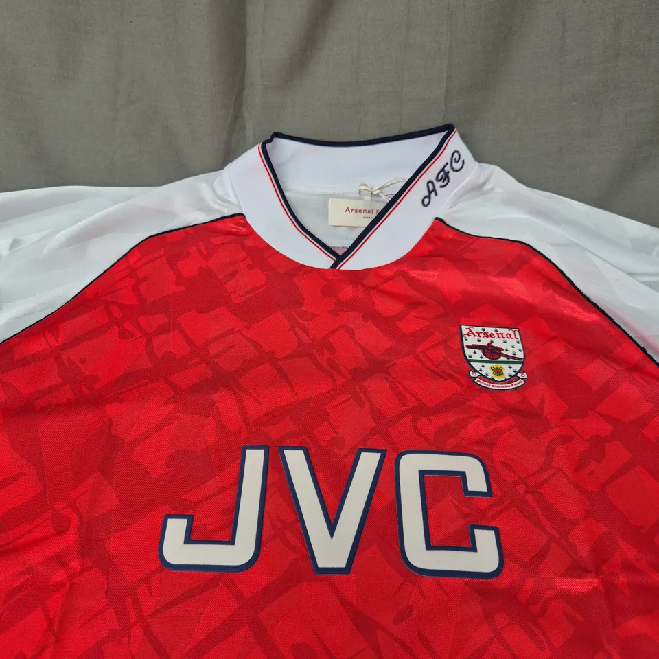 RETRO ARSENAL FC HOME JERSEY SIZE LARGE