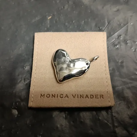 MONICA VINADER SILVER HEART PENDANT CHARM