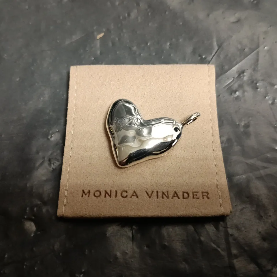 MONICA VINADER SILVER HEART PENDANT CHARM