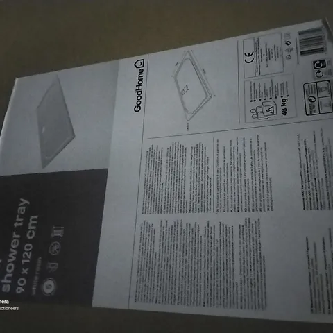 BOXED LIMSKI SLIM SHOWER TRAY 90X120CM