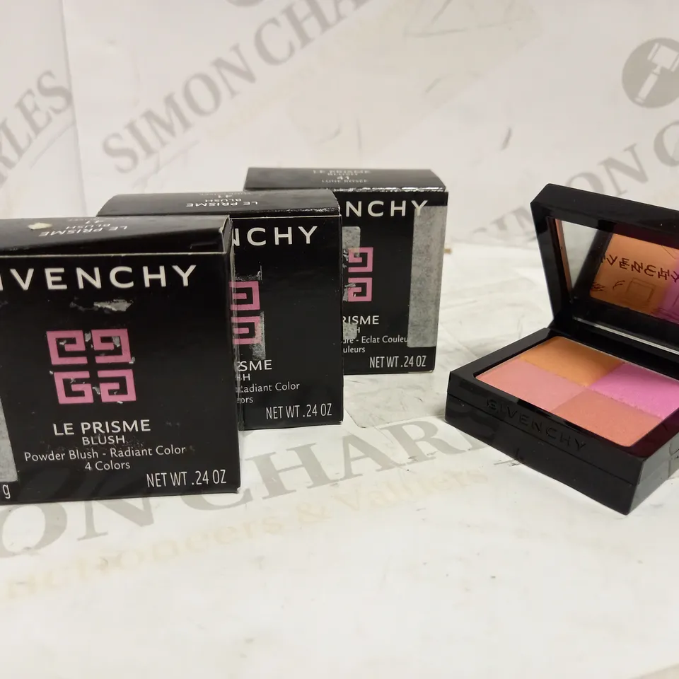 LOT OF 4 GIVENCHY LE PRISME BLUSH IN SHADE 41 LUNE ROSEE