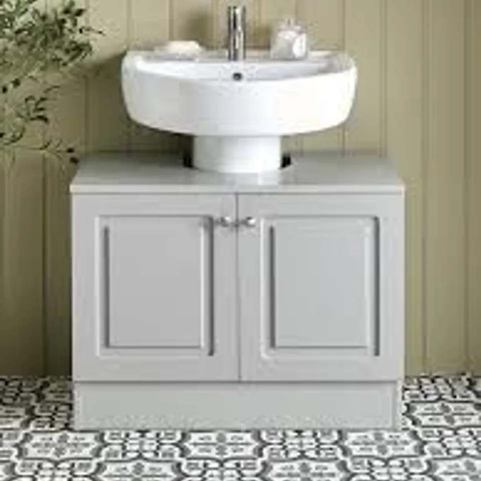 BOXED AVALON UNDER SINK CABINET - GREY (1 BOX)