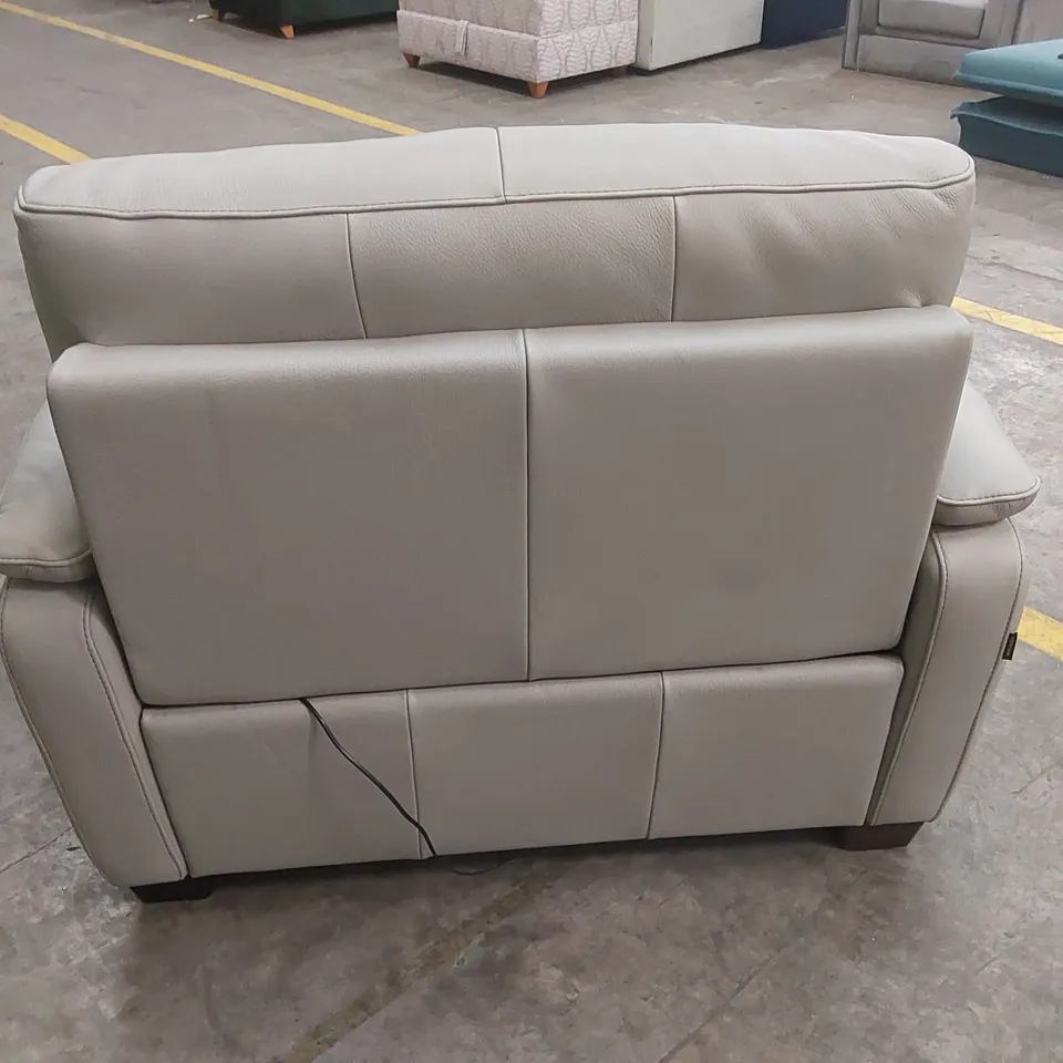 QUALITY DESIGNER ITALIAN MADE GRADO LEATHER UPHOLSTERED ELECTRIC RECLINER CHAIR