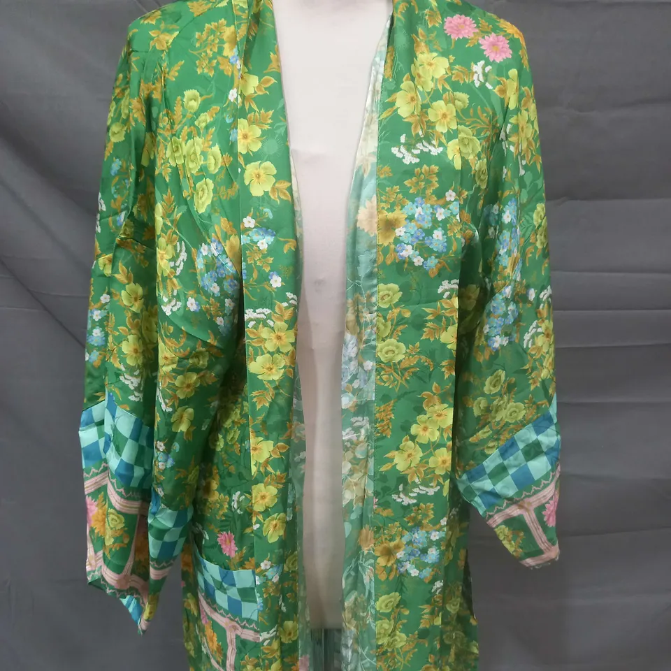 SPELL FLORA MIDI ROBE CITRUS CRUSH - S/M