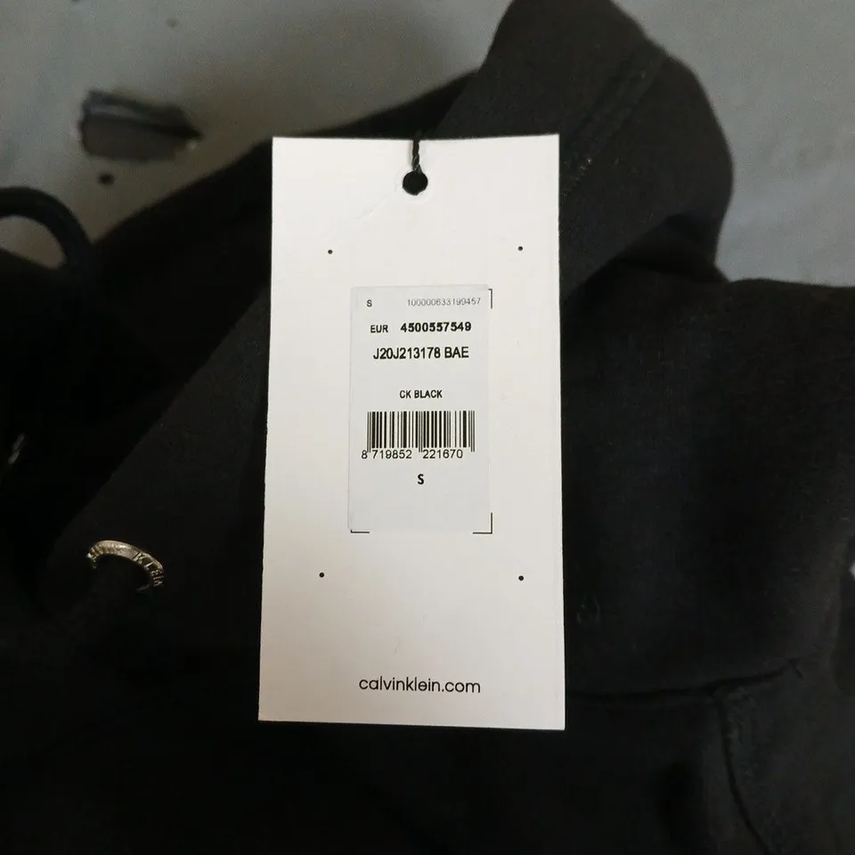 CALVIN KLEIN HOODIE – BLACK – UK SMALL (S)
