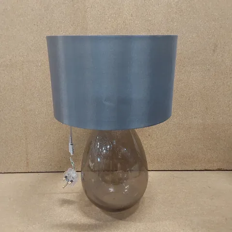 DESIGNER RAIN EFFECT GLASS BASE TABLE LAMP