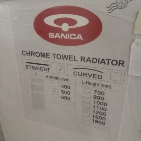 BOXED SANICA LOCO CHROME TOWEL LADDER RADIATOR 500 X 1200mm