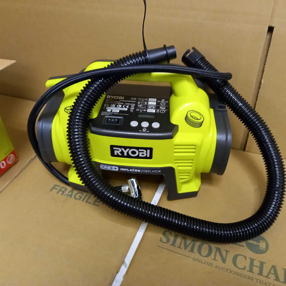 RYOBI ONE+ INFLATOR/DEFLATOR 18V