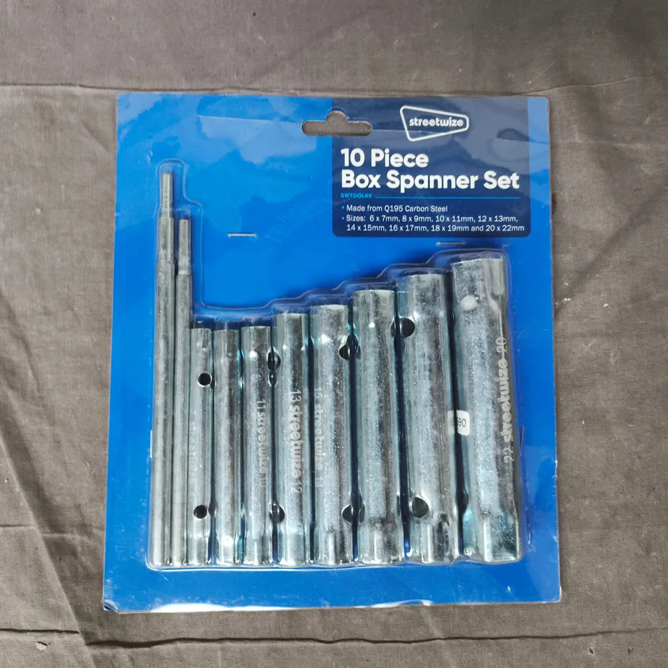 STREETWIZE 10 PIECE BOX SPANNER SET