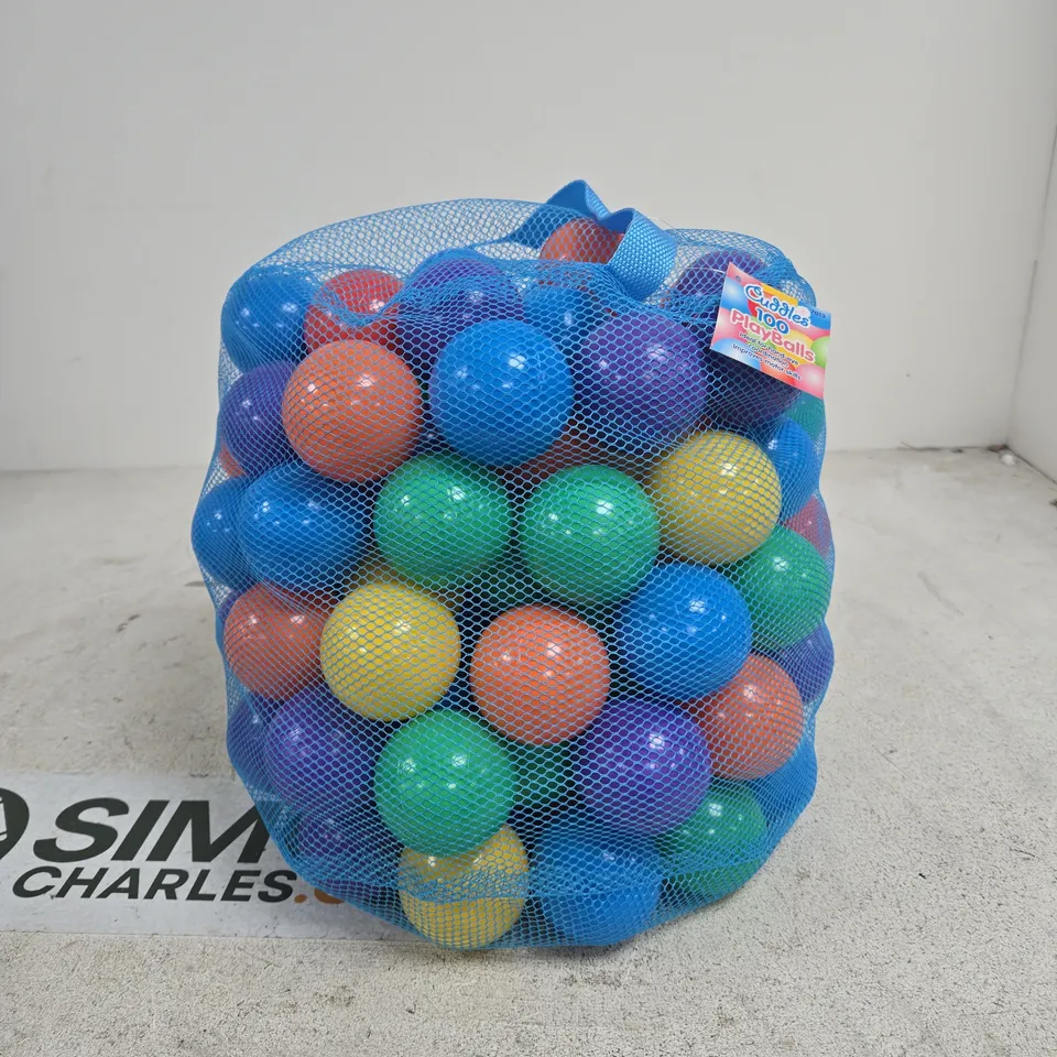 CUDDLES TOY 100 PLAY BALLS MULTI COLOURED