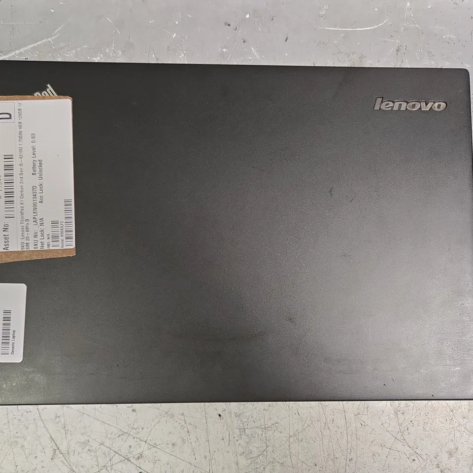 LENOVO THINKPAD X1 CARBON 2ND GEN LAPTOP IN BLACK