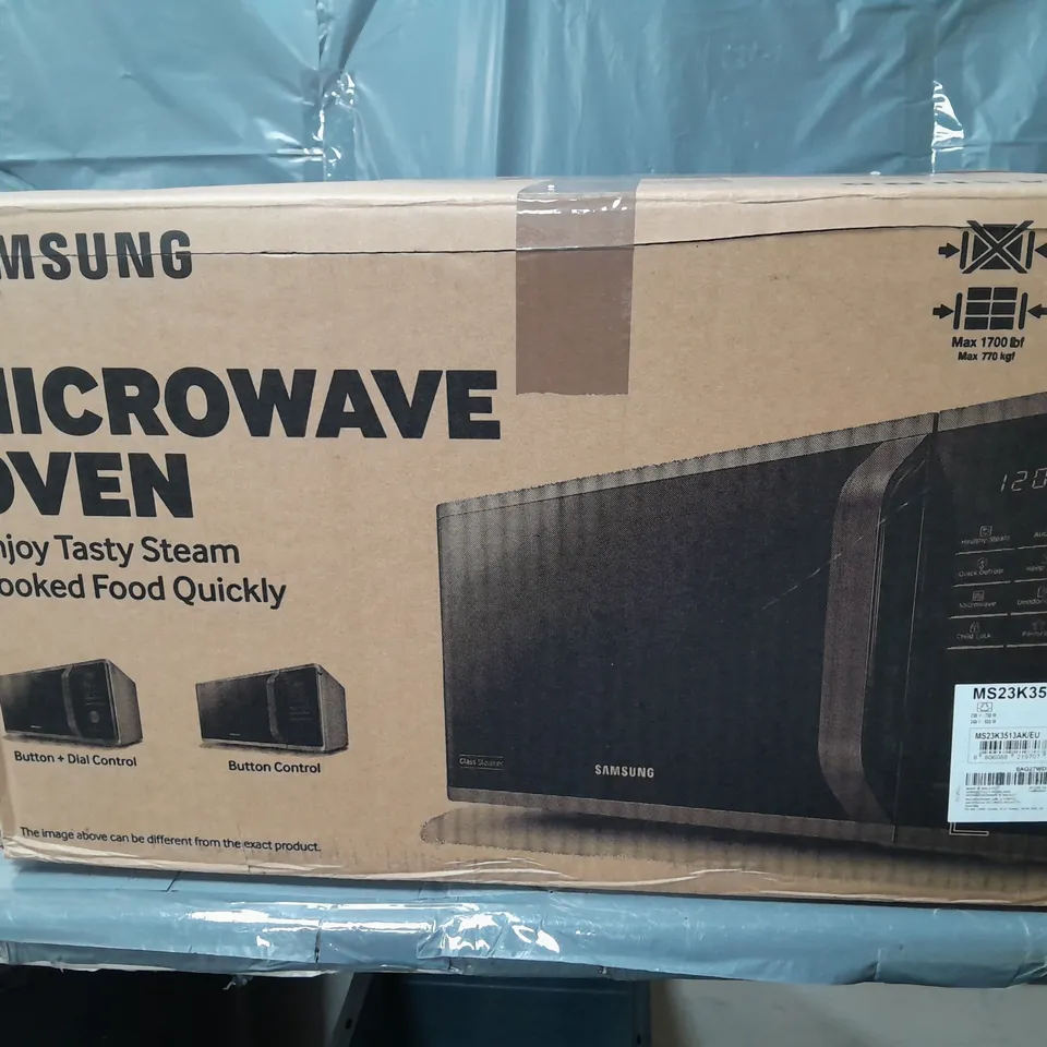 BOXED SAMSUNG MS23K3513AK/EU SOLO 23L MICRCOWAVE OVEN - COLLECTION ONLY RRP £139.99