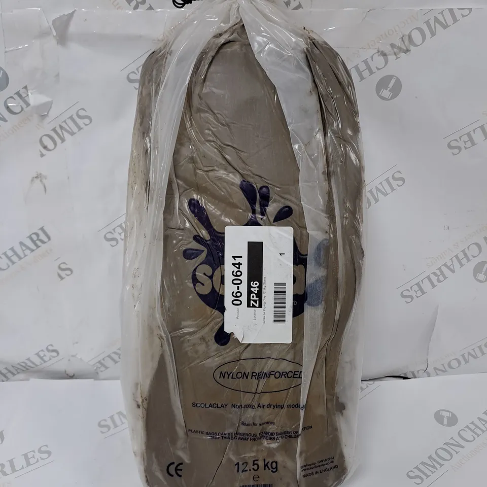 SCOLA AIR DRYING CLAY 12.5KG STONE