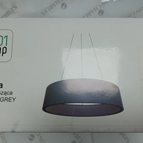 BOXED 1001LAMP MALAGA CEILING LIGHT DOME PENDANT LIGHT GREY