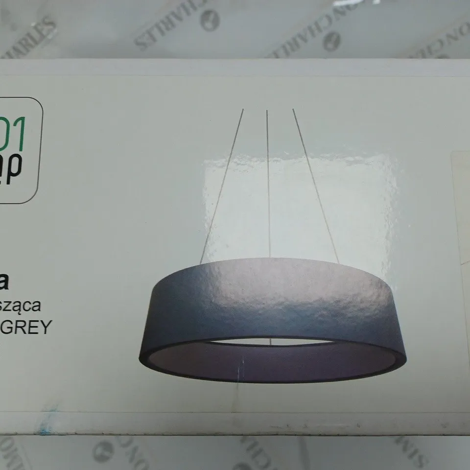 BOXED 1001LAMP MALAGA CEILING LIGHT DOME PENDANT LIGHT GREY