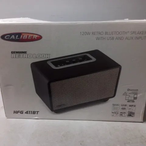 BOXED CALIBER 120W RETRO BLUETOOTH SPEAKER