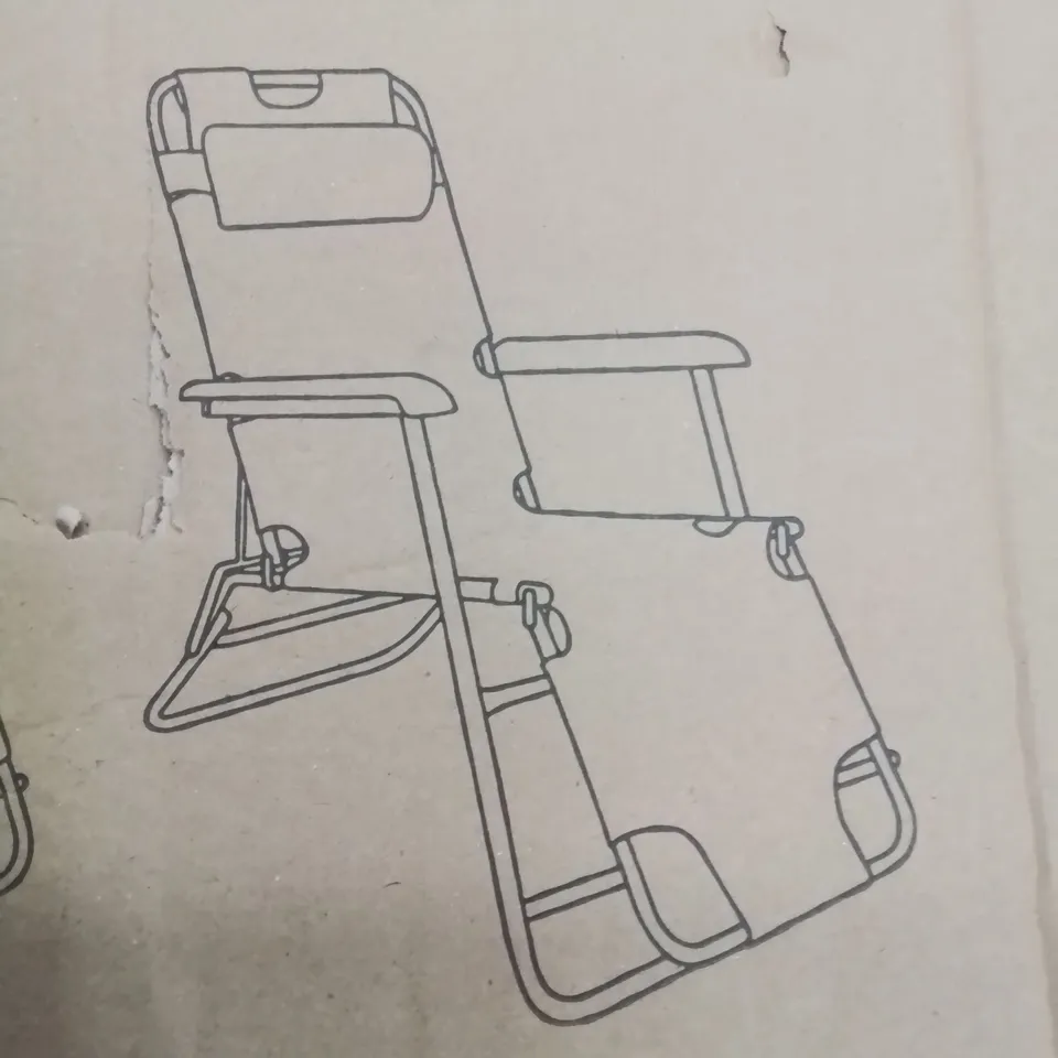 BOXED NEO SUN LOUNGER CHAIR IN BLACK RRP £9