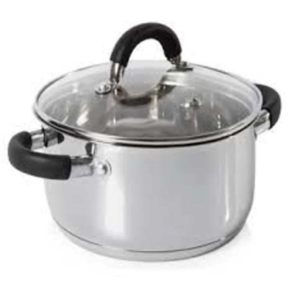 BOXED TOWER ESSENTIAL 6L STAINLESS STEEL ROUND DUTCH OVEN (1 BOX)