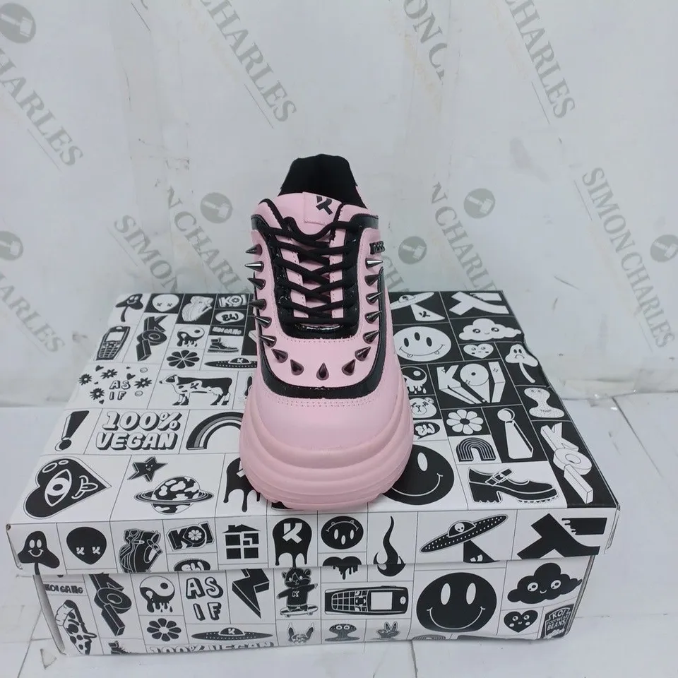 KOI FOOTWEAR LADIES PINK YANDOLL EXILE TRAINERS SIZE 3