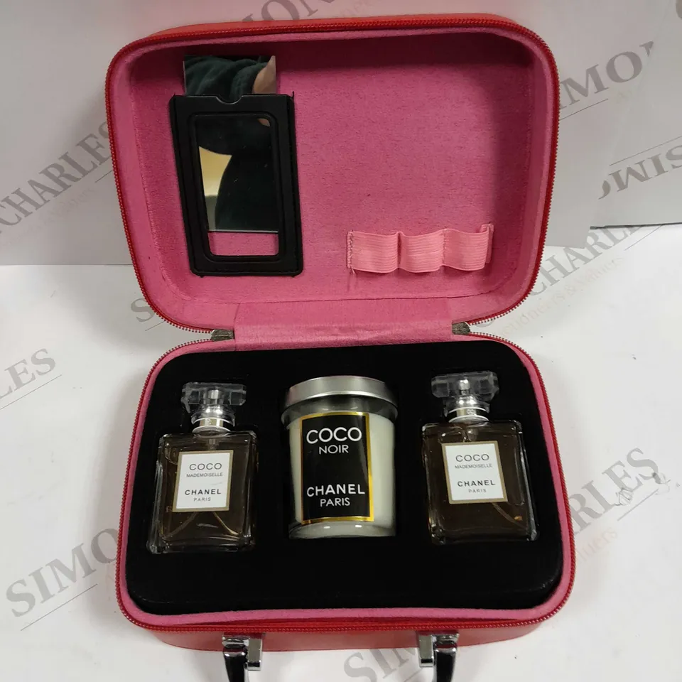 BOXED COCO CHANEL PARIS SET - RED