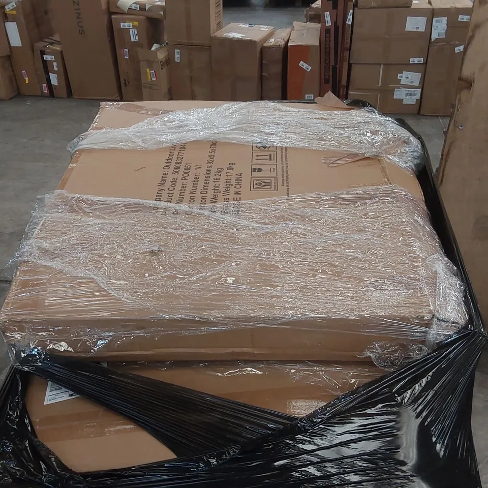 PALLET CONTAINING ASSORTED GARDEN FURNITURE PARTS
