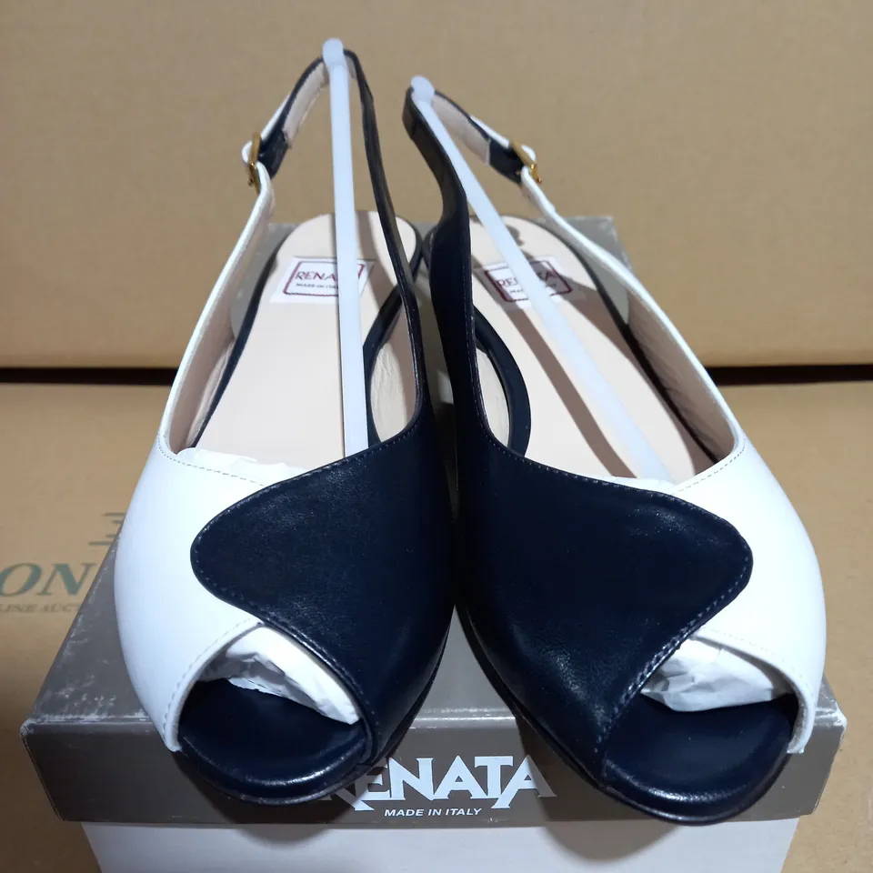 RENATA NAPPA BIANCA ADELINA NAVY SHOE - SIZE 2