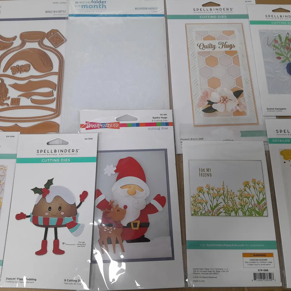 LOT OF 9 ASSORTED PACKS OF CUTTING DIES