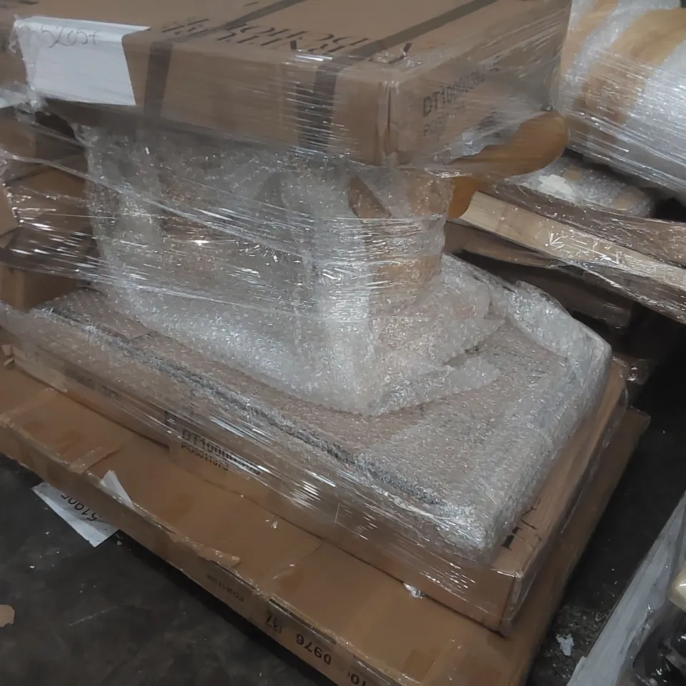 PALLET CONTAINING A LARGE QUANTITY OF ASSORTED DESIGNER FURNITURE PARTS ECT