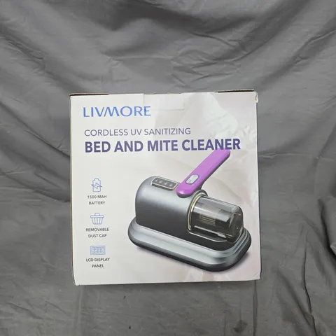 LIVMORE CORDLESS UV SANITISING BED AND MITE CLEANER – BOXED