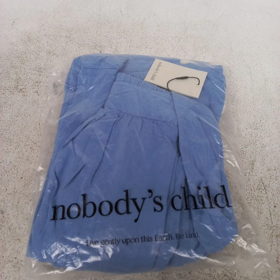 NOBODY'S CHILD LINEN BLUE TROUSER – JERROW (UK 14) WOMEN'S