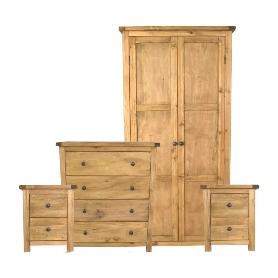 BOXED BYRNE 4 PIECE BEDROOM SET (3 BOXES)