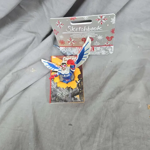 BOX OF APPROXIMATLEY 12 CAPTAIN AMERICA MARVEL SKETCHBOOK ORNAMENT COLLECTION FIGURINE