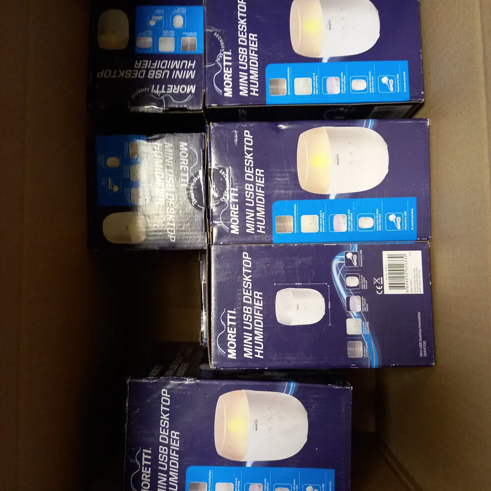 10 X BOXED MORETTI MINI USB HUMIDIFIERS 