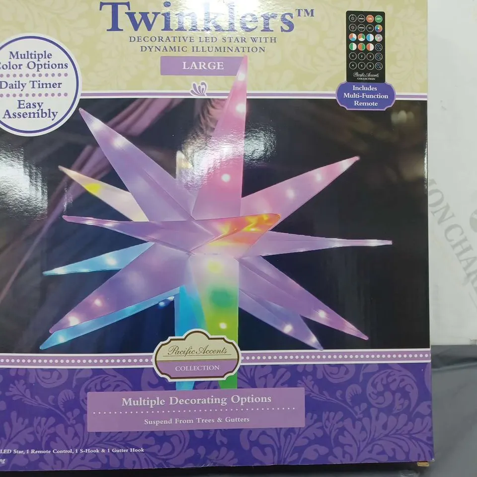 BOXED PACIFIC ACCENTS STAR BURST LIGHT