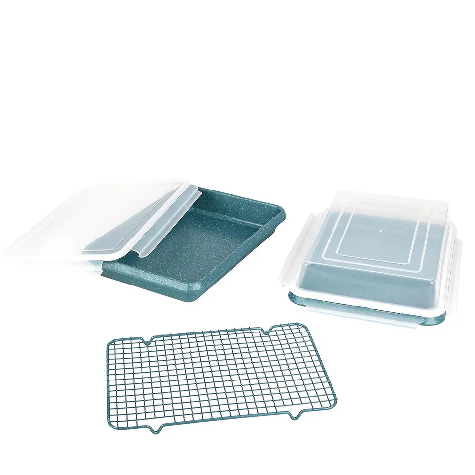 CURTIS STONE SET OF 2 DURA PAN ROAST AND BAKE STORE PAN