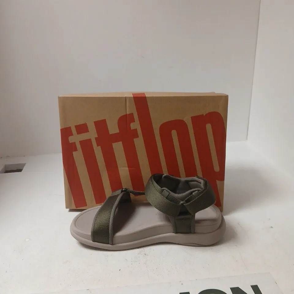 FITFLOP F-MODE GO MEN'S ADJUSTABLE WEBBING BACK-STRAP SANDALS – UK 9
