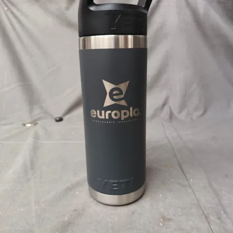 YETI RAMBLER STAINLESS STEEL INSULATED BOTTLE – GREY WITH BLACK CAP