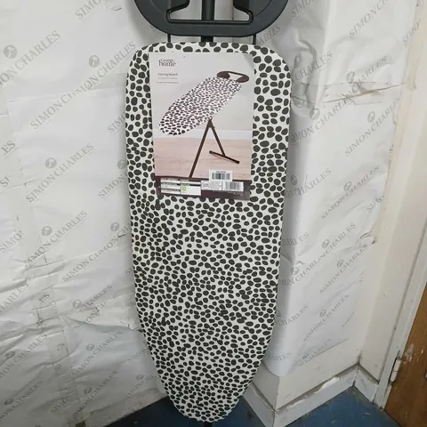 IRONING BOARD IN WHITE/BLACK SPOT - COLLECTION ONLY