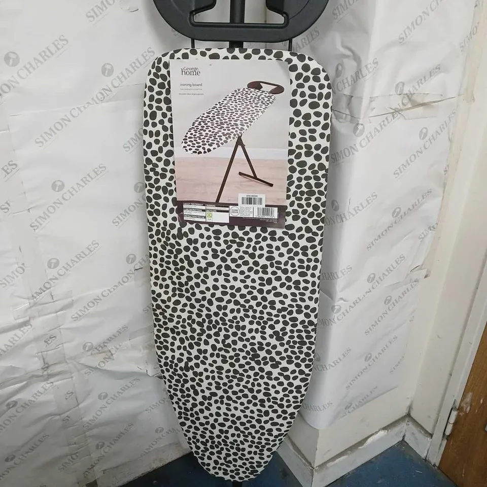 IRONING BOARD IN WHITE/BLACK SPOT - COLLECTION ONLY
